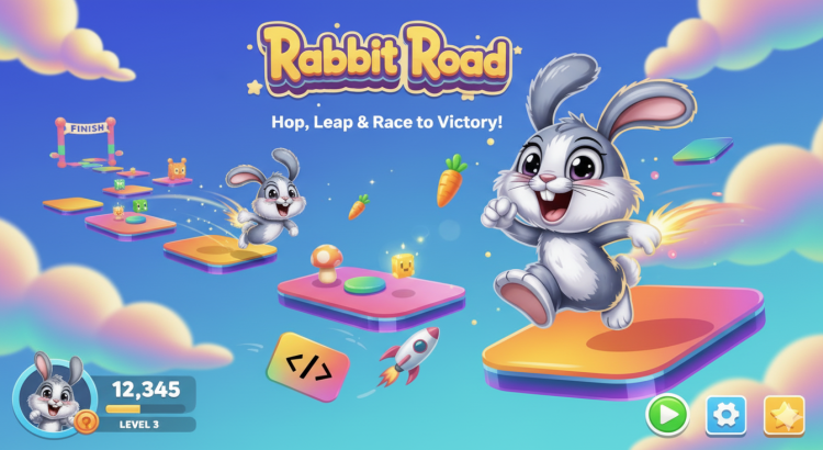 Professional Rabbit Road Game Development | Crossy Road Style Bunny Crossing Clone in Unity & HTML5