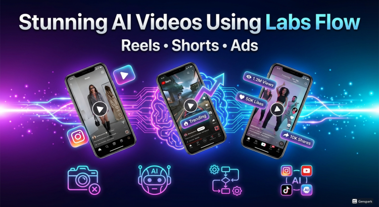 I will create stunning AI videos using labs flow for reels shorts and ads