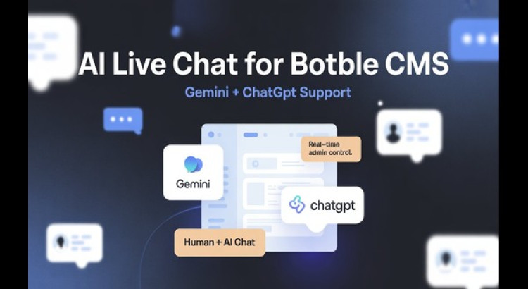 Premium AI-powered live chat with Gemini, ChatGPT, and Admin Takeover.