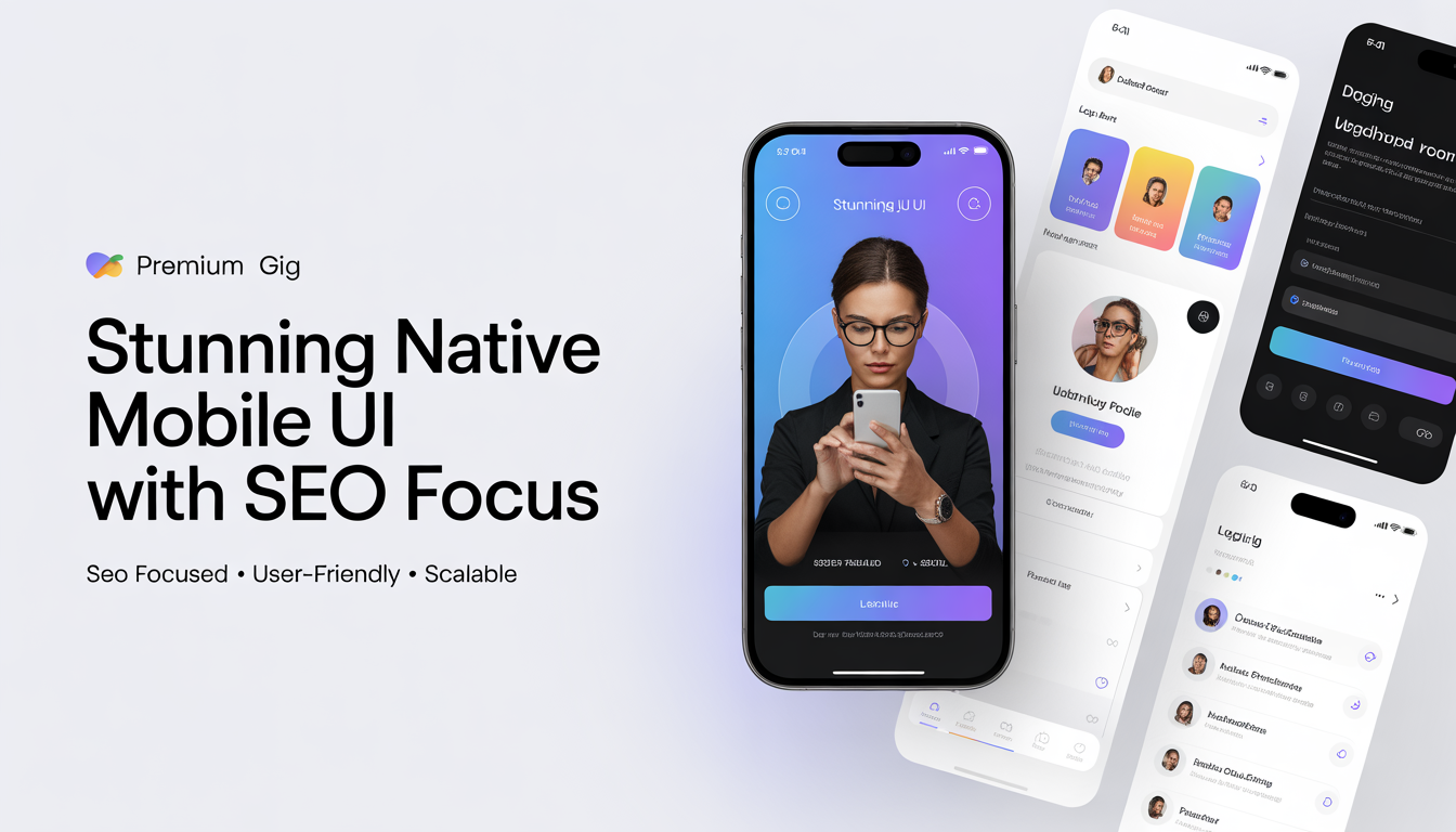 Stunning Native Mobile UI with SEO focus