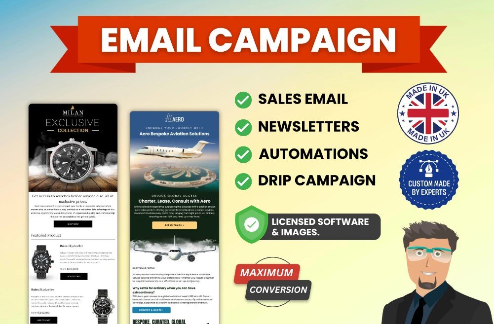 Custom Email Marketing Campaign at affordable price