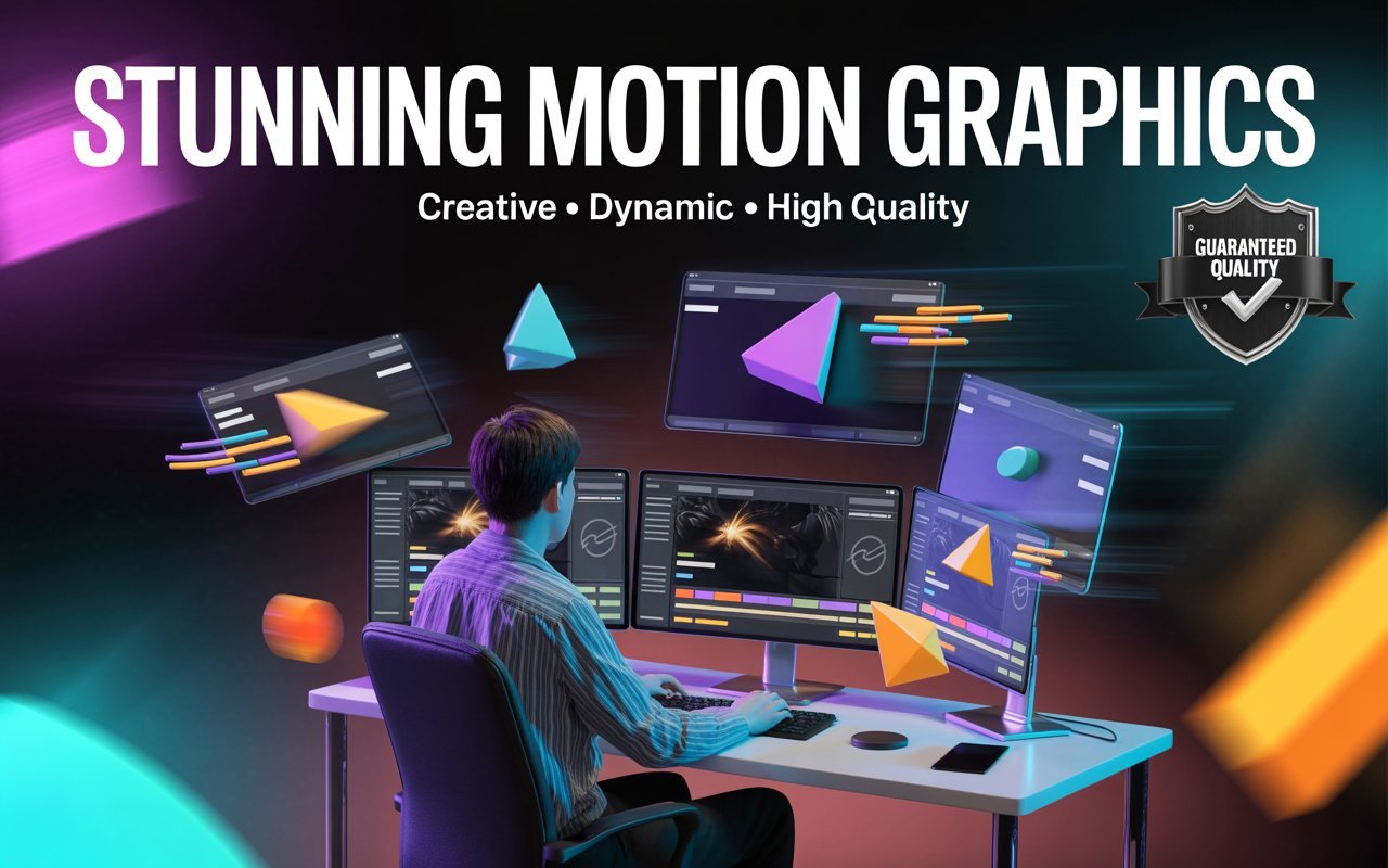 Stunning Motion Graphics guaranteed quality