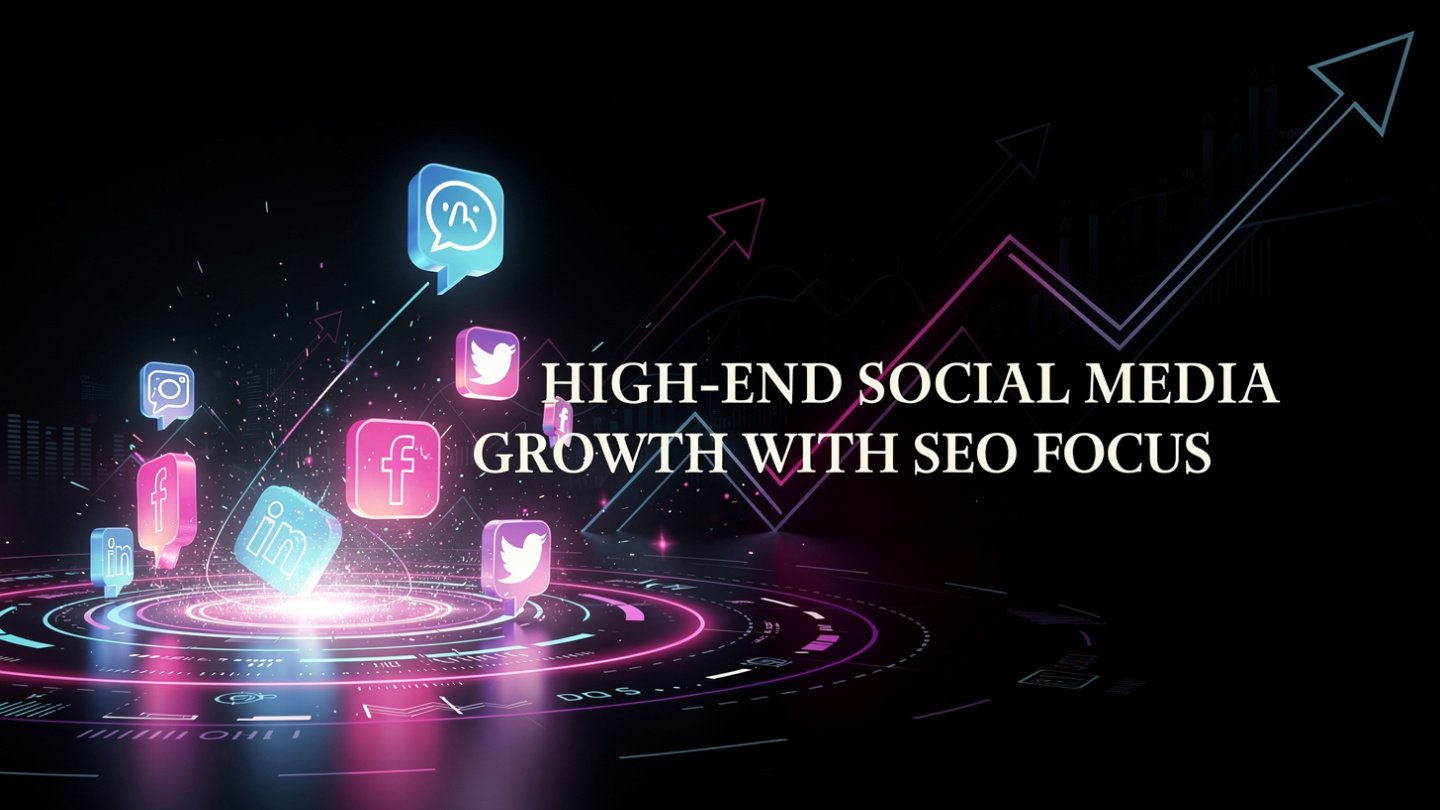 High-End Social Media Growth with SEO focus