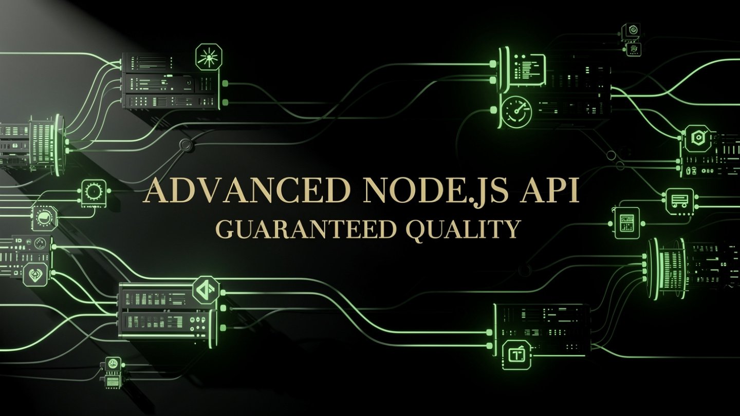 Advanced Node.js API guaranteed quality