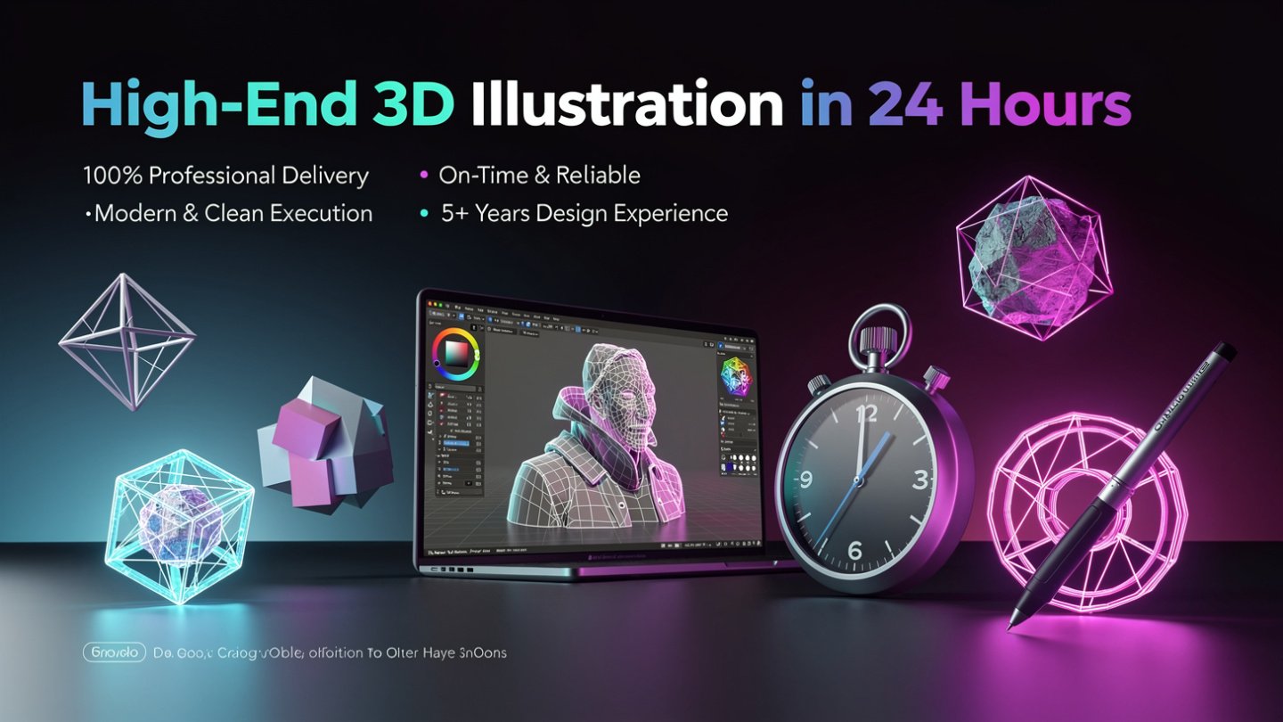 High-End 3D Illustration in 24 hours
