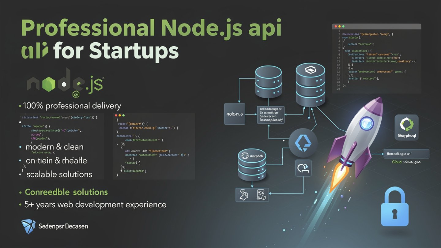 Professional Node.js API for startups