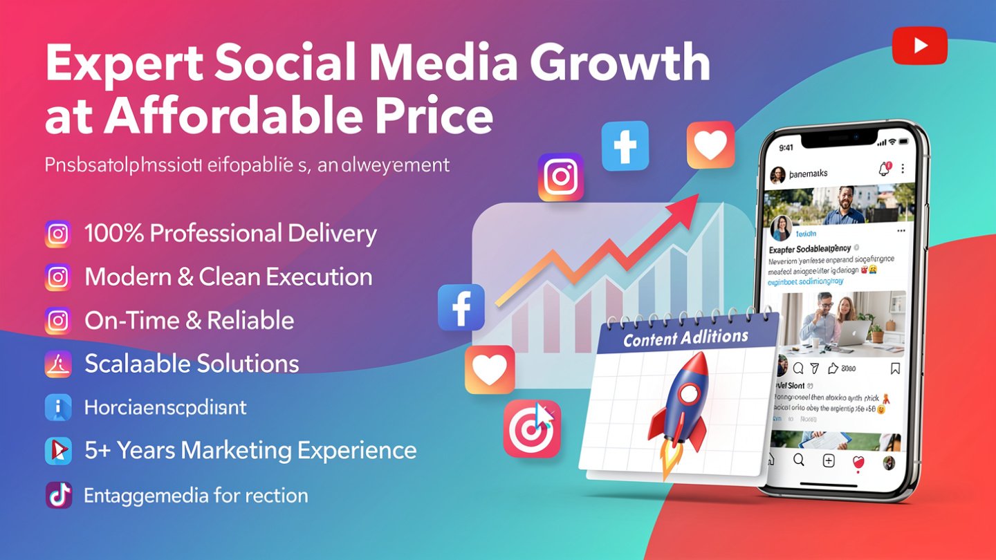 Expert Social Media Growth at affordable price
