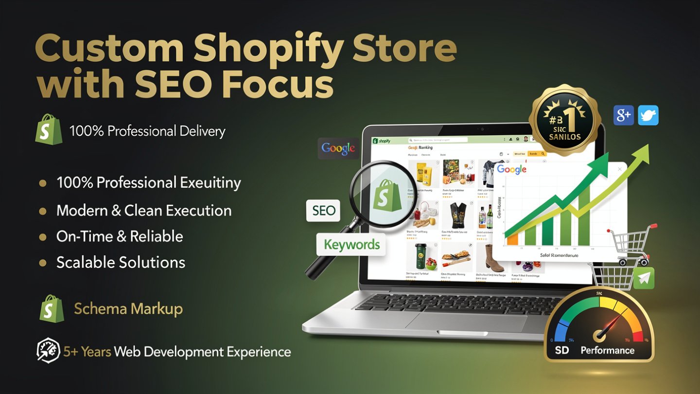 Custom Shopify Store with SEO focus
