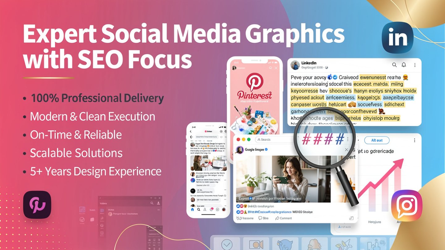 Expert Social Media Graphics with SEO focus