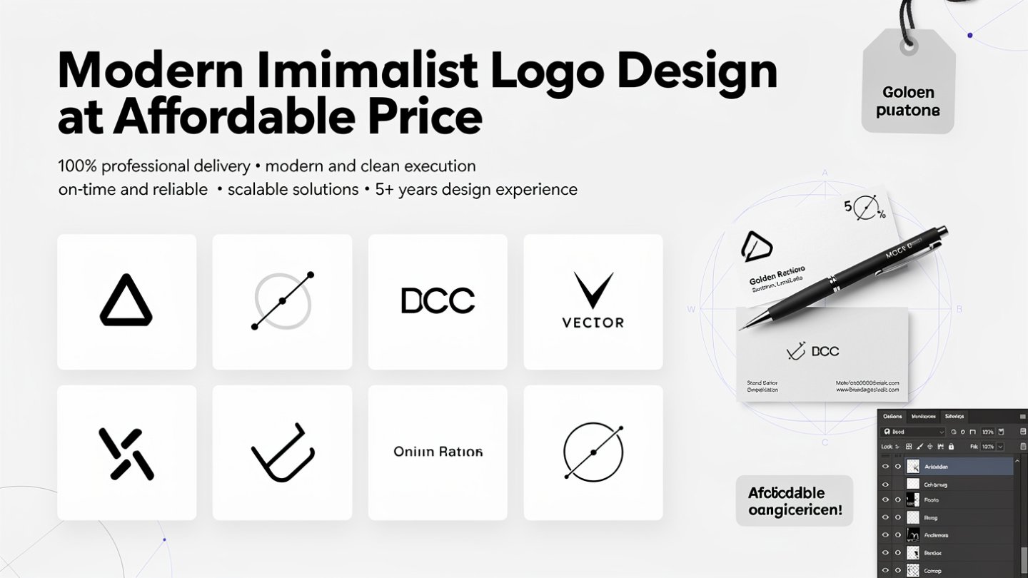 Modern Minimalist Logo Design at affordable price
