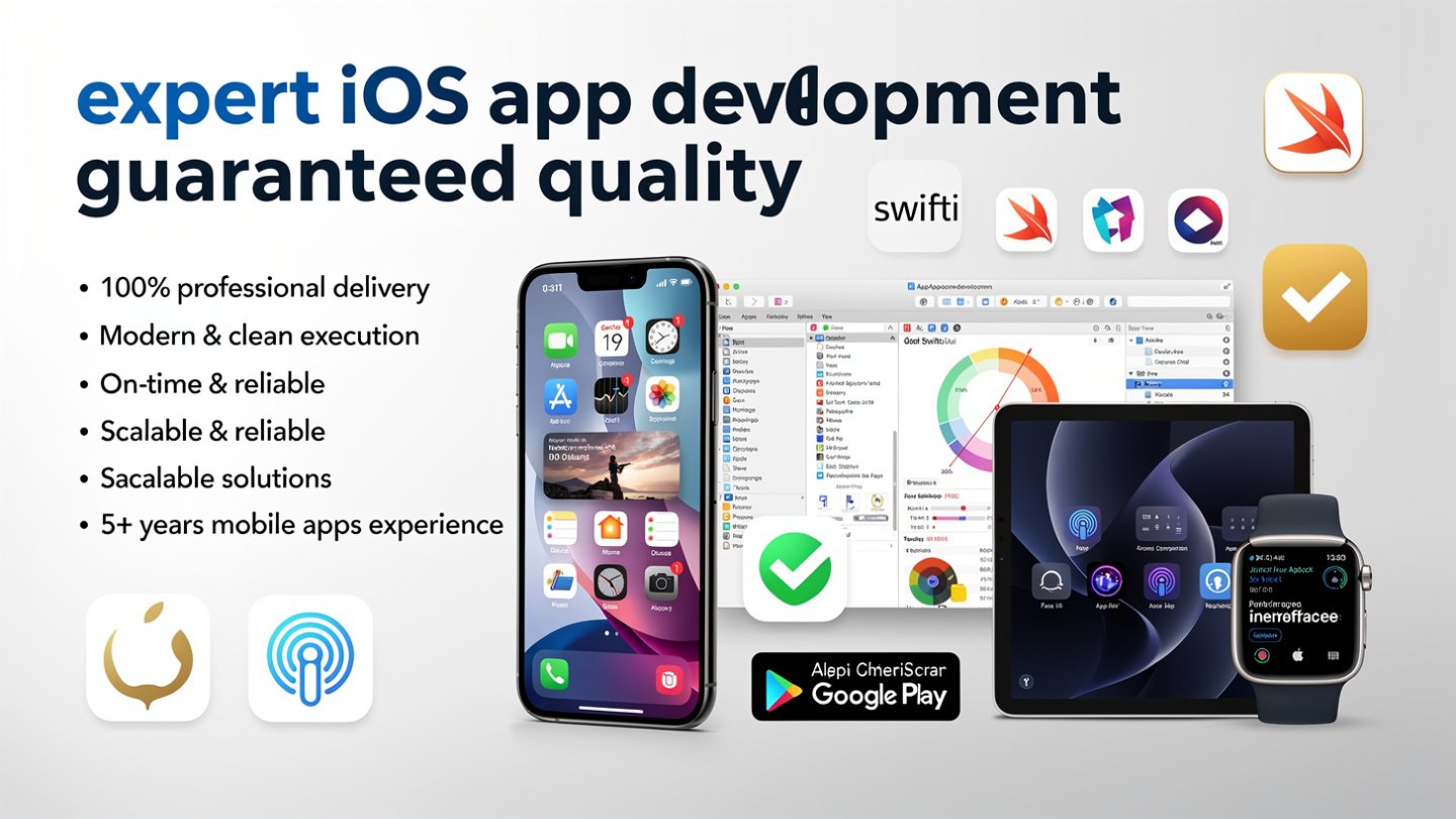 Expert iOS App Development guaranteed quality