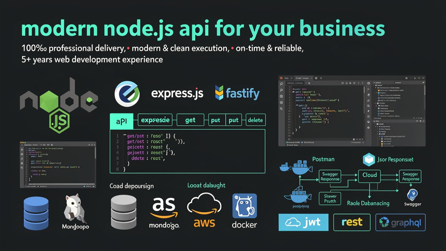 Modern Node.js API for your business