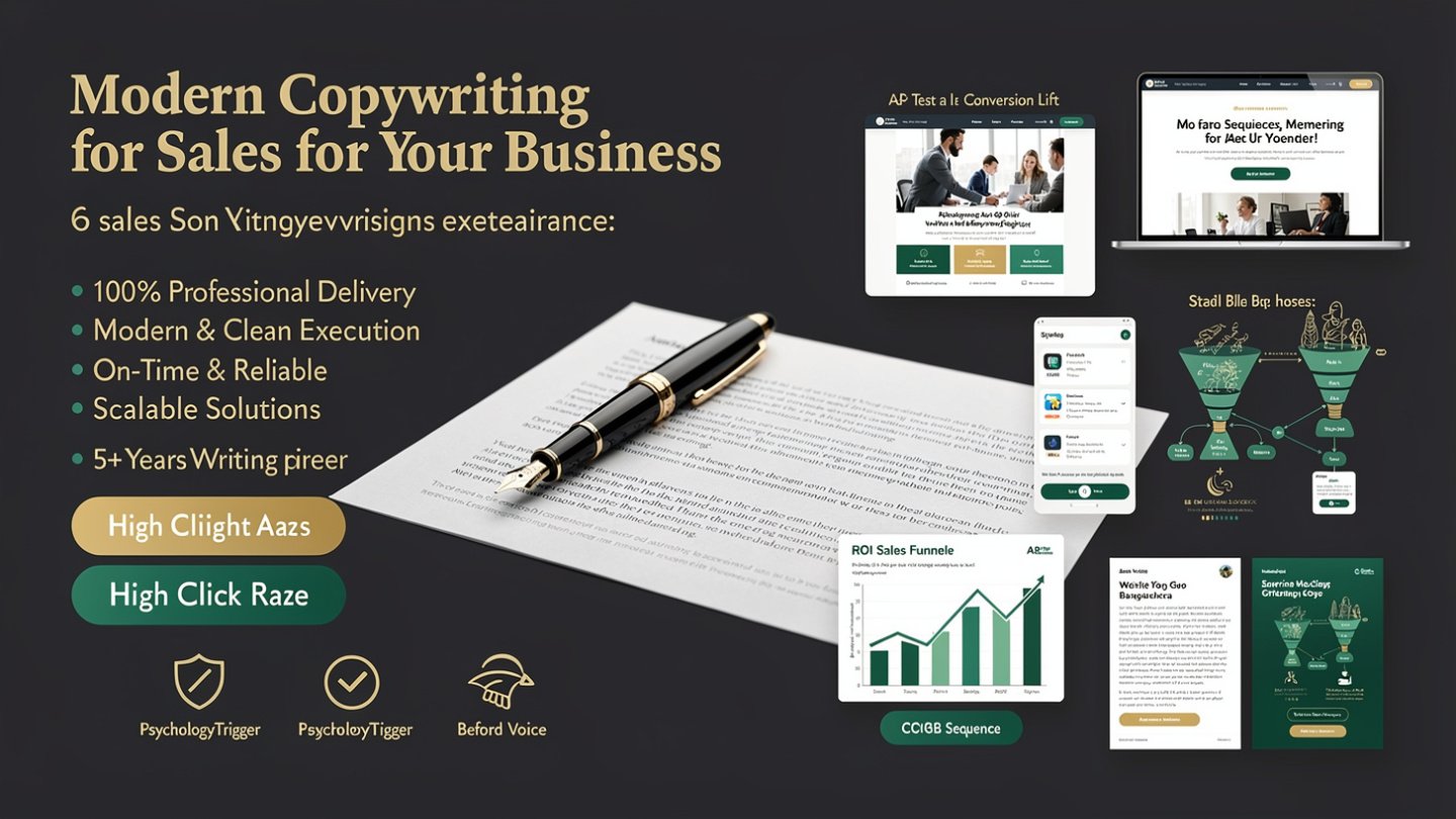Modern Copywriting for Sales for your business