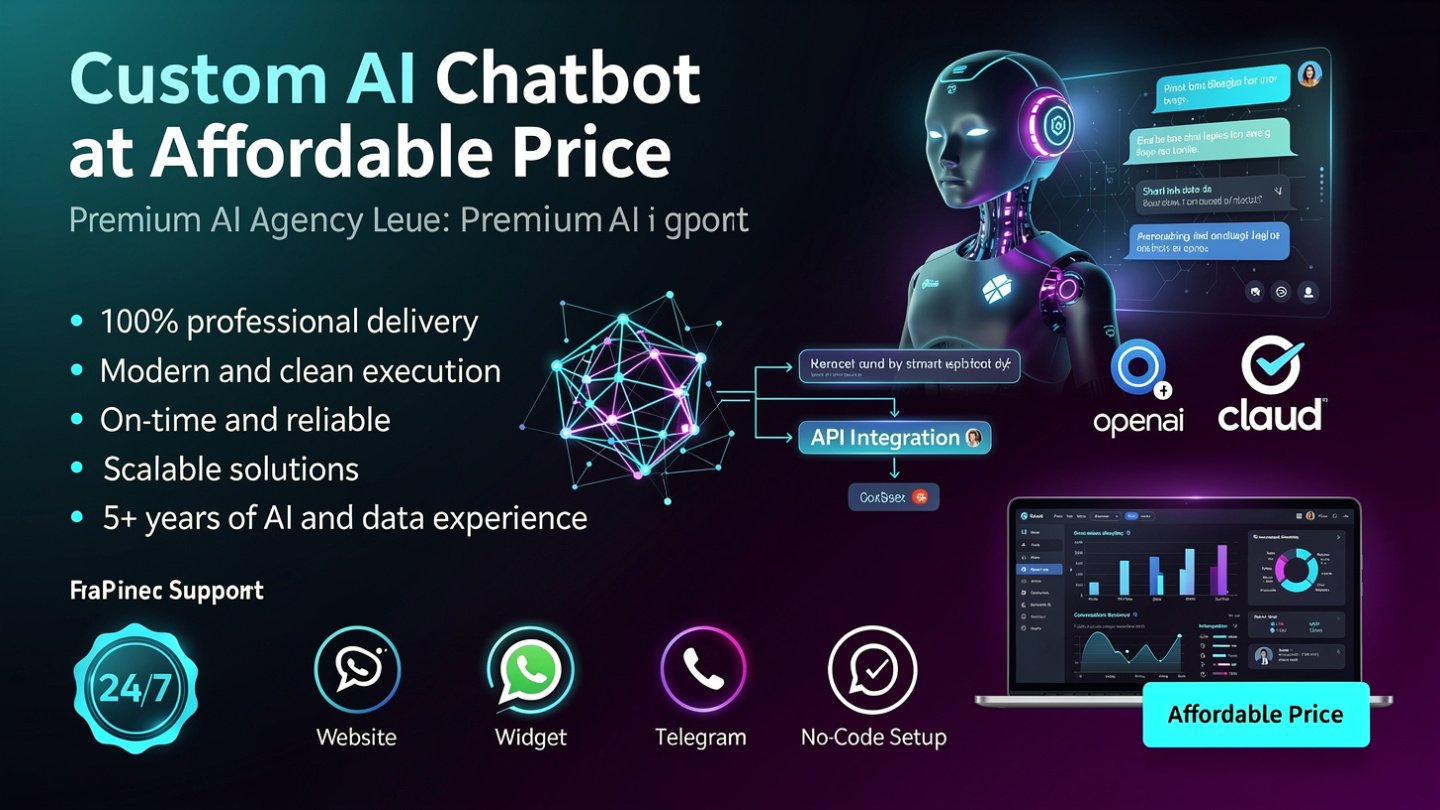 Custom AI Chatbot Integration at affordable price