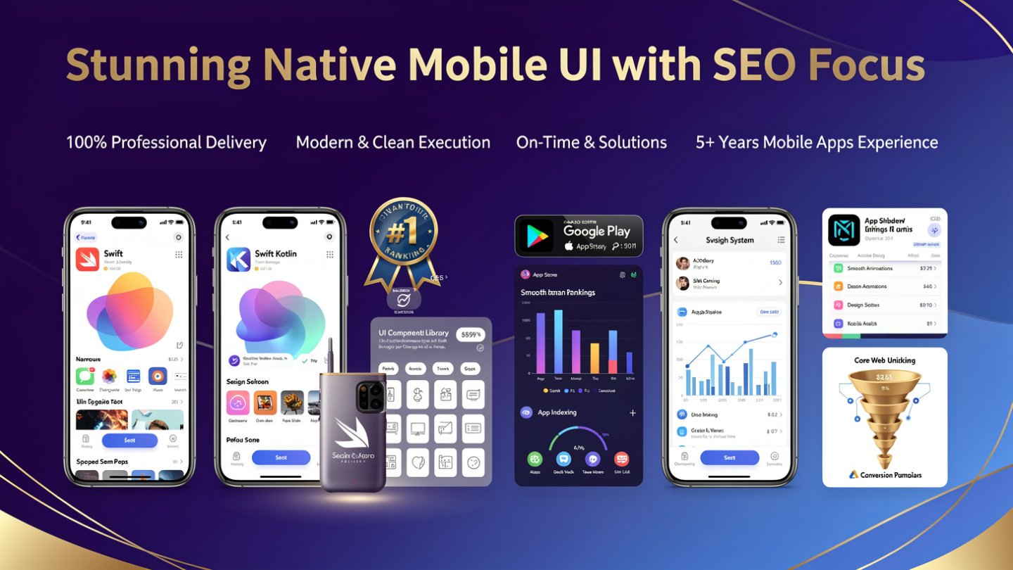 Stunning Native Mobile UI with SEO focus