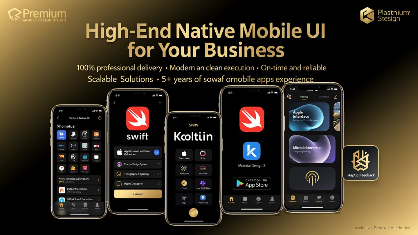 High-End Native Mobile UI for your business