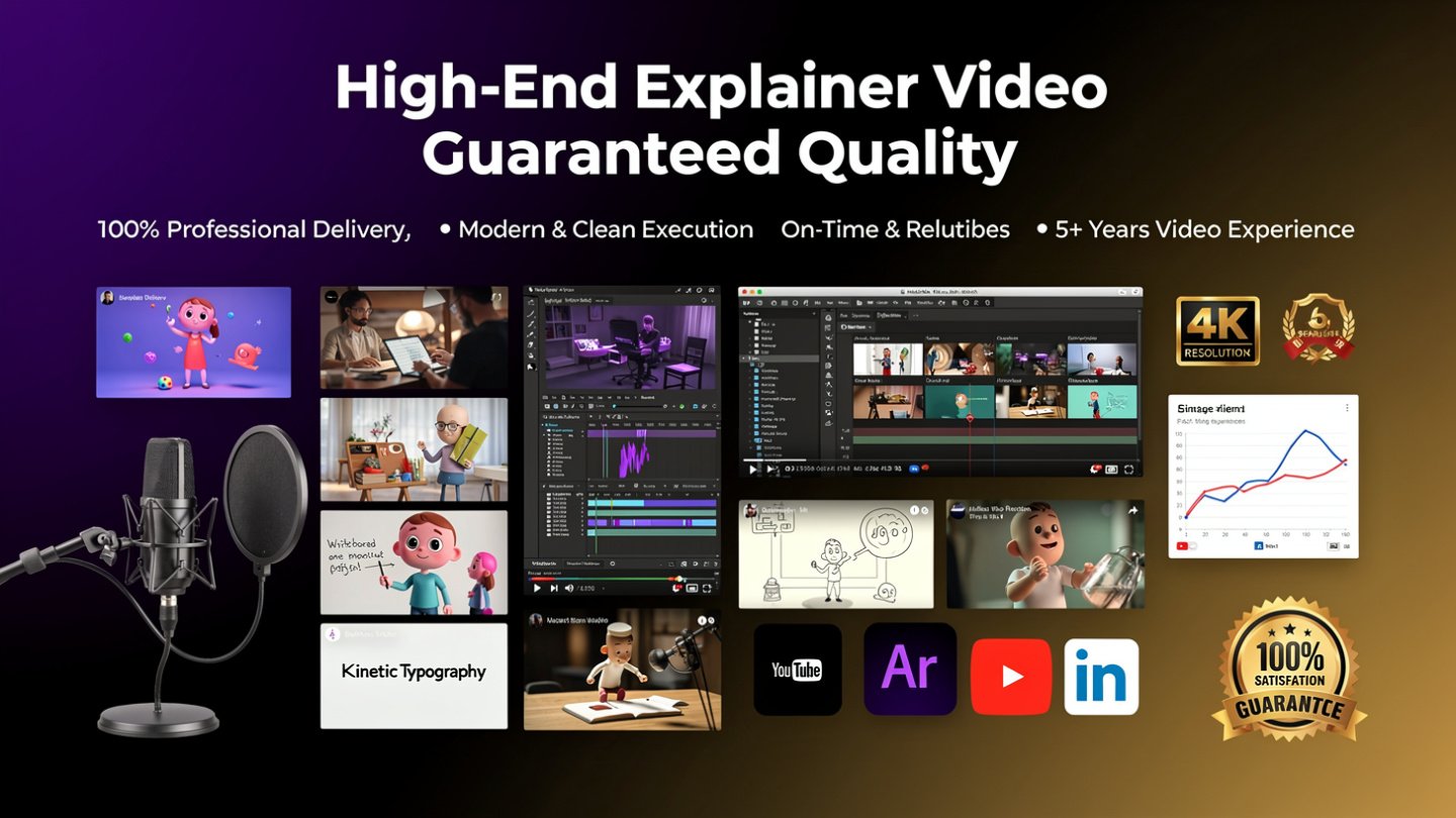 High-End Explainer Video guaranteed quality