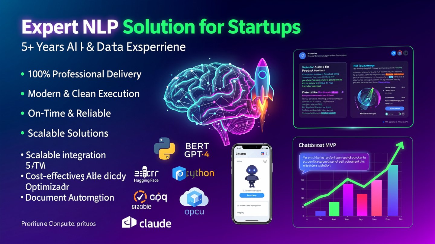 Expert NLP Solution for startups