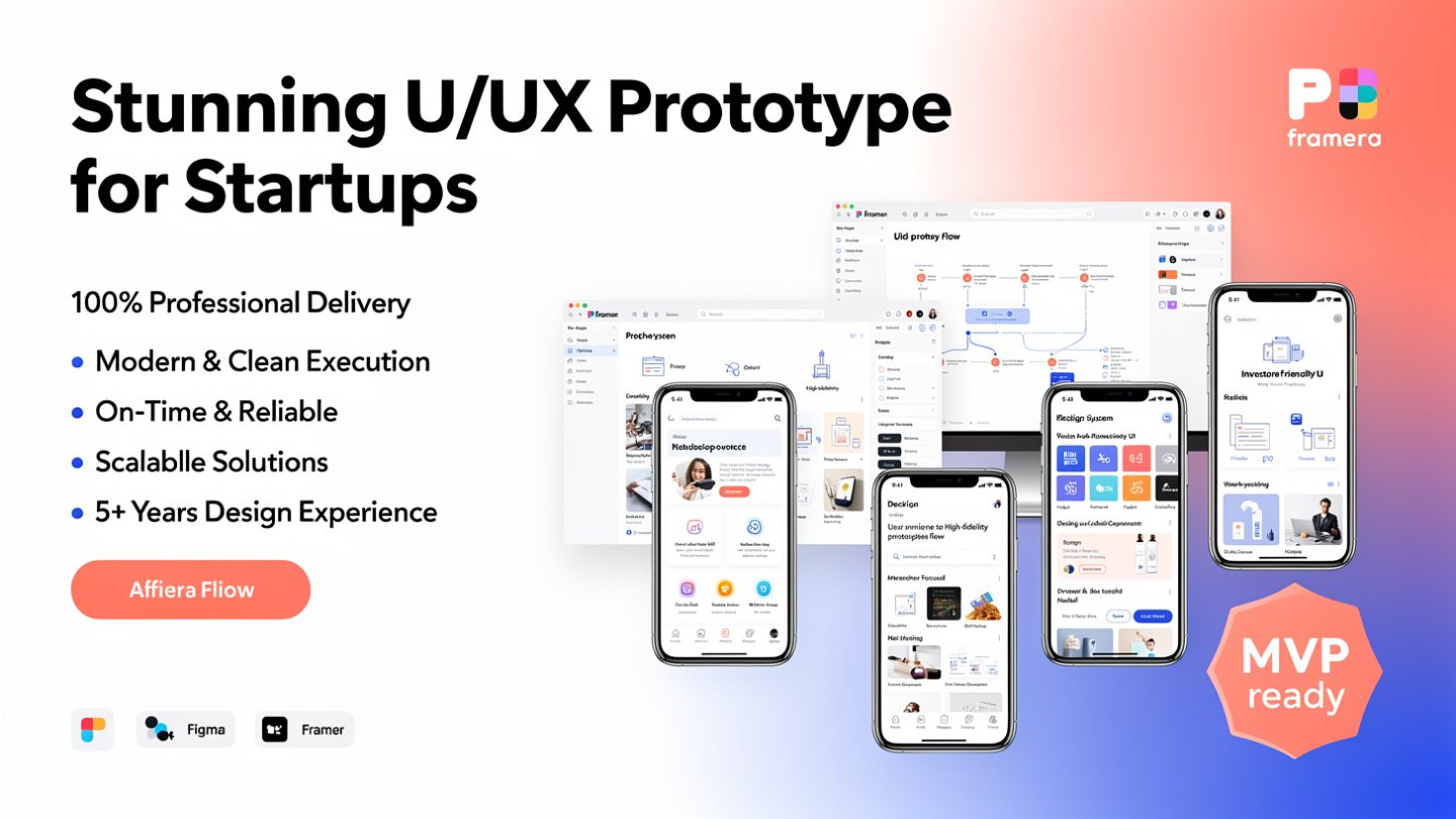 Stunning UI/UX Prototype for startups