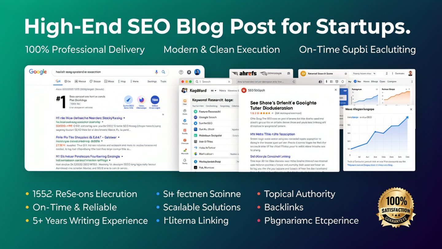 High-End SEO Blog Post for startups