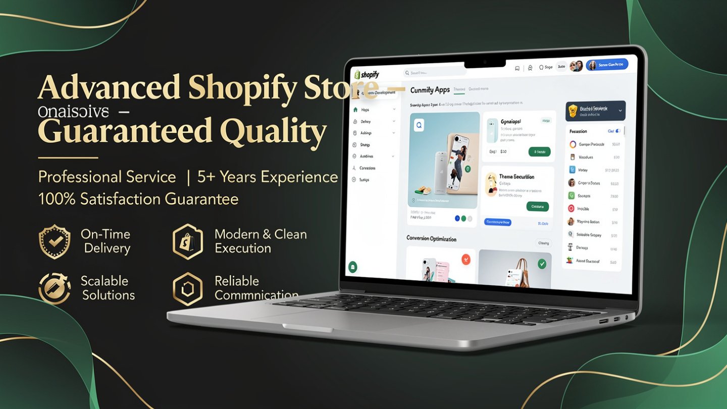 Advanced Shopify Store guaranteed quality