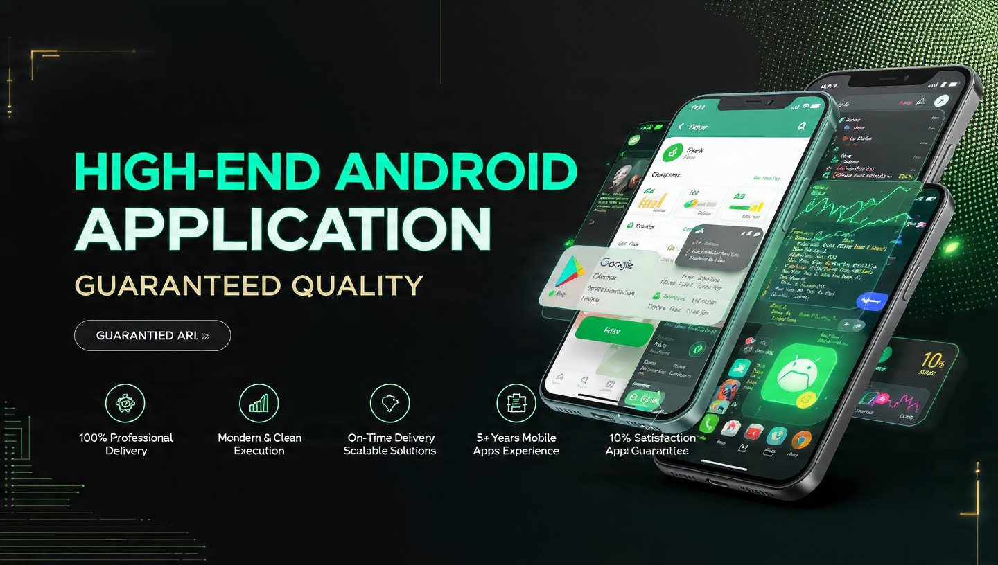 High-End Android Application guaranteed quality