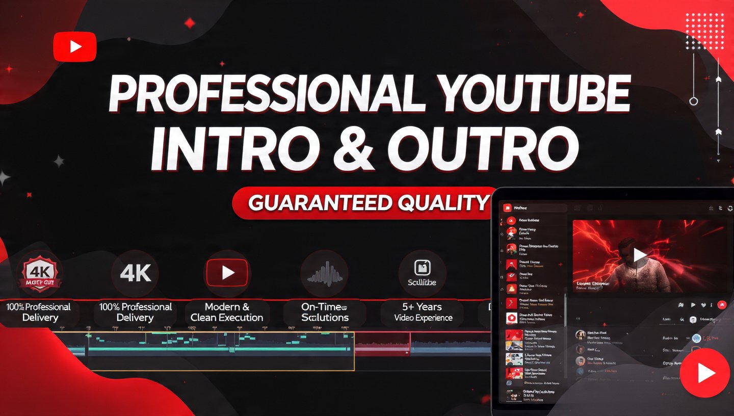 Professional YouTube Intro & Outro guaranteed quality