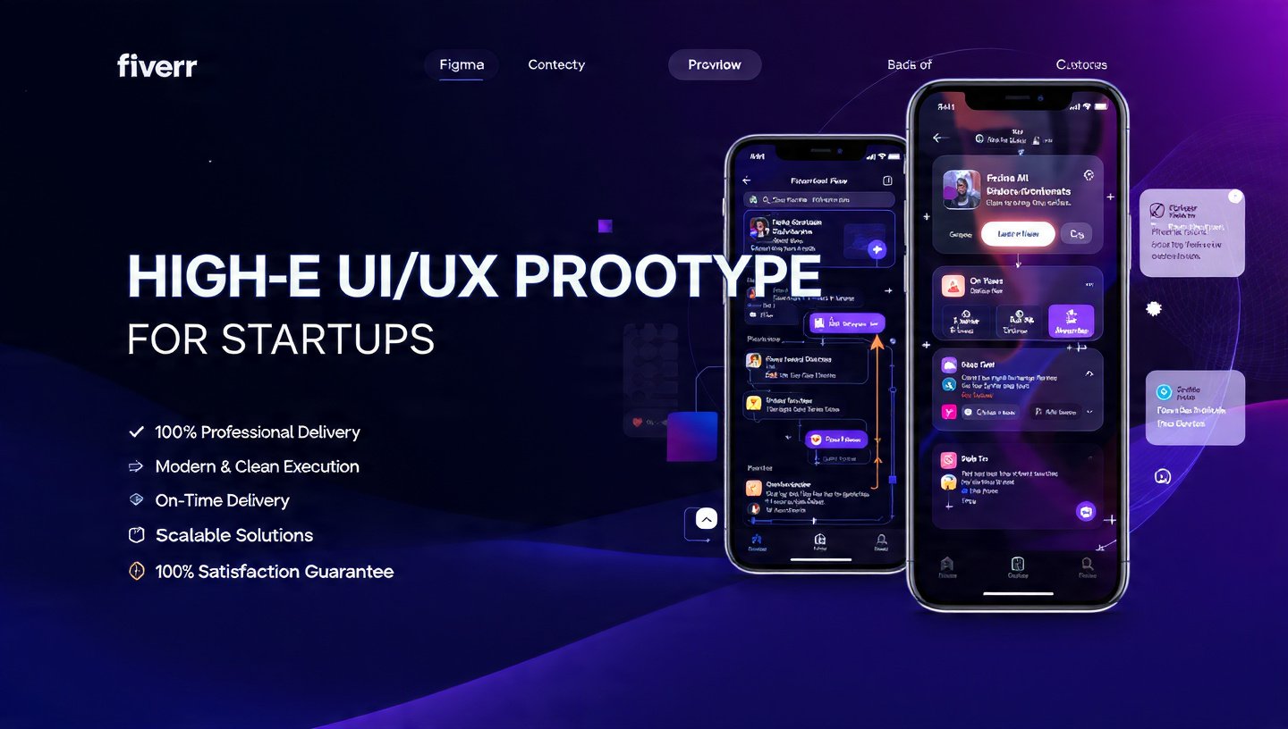 High-End UI/UX Prototype for startups