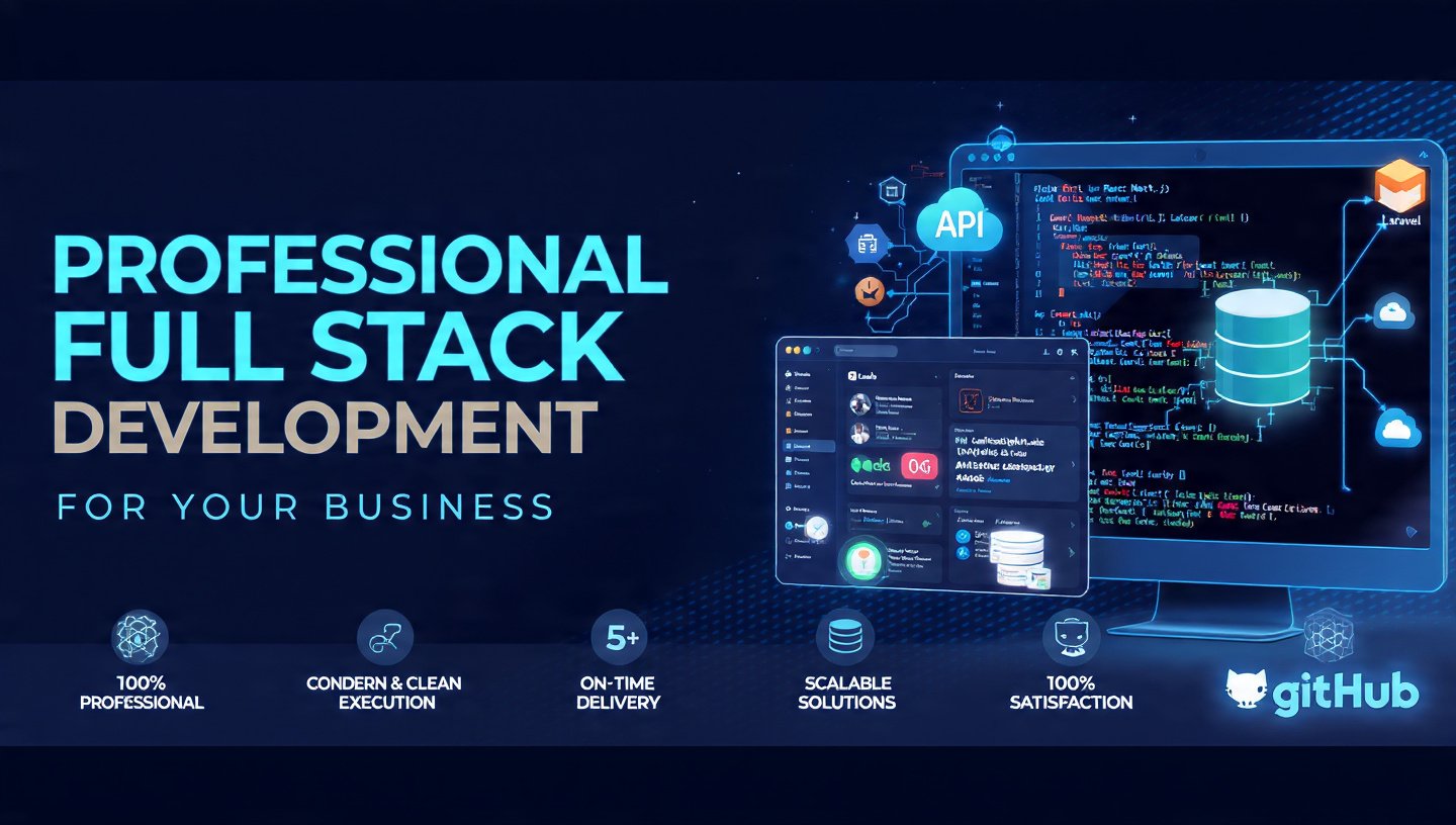 Professional Full Stack Development for your business