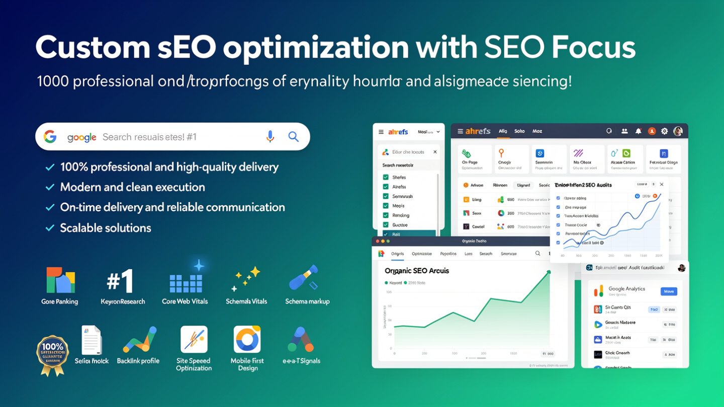 Custom SEO Optimization with SEO focus