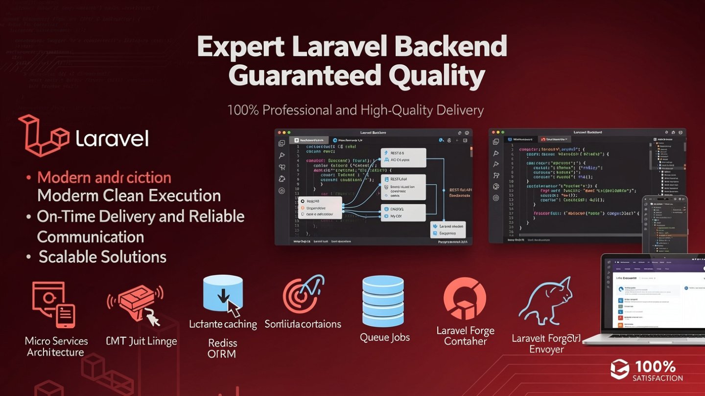 Expert Laravel Backend guaranteed quality