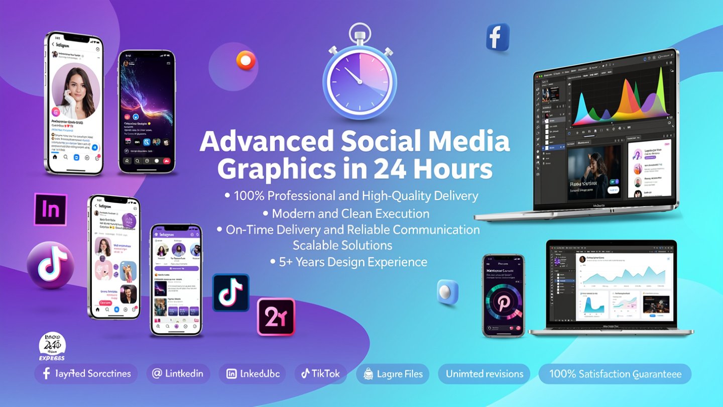 Advanced Social Media Graphics in 24 hours