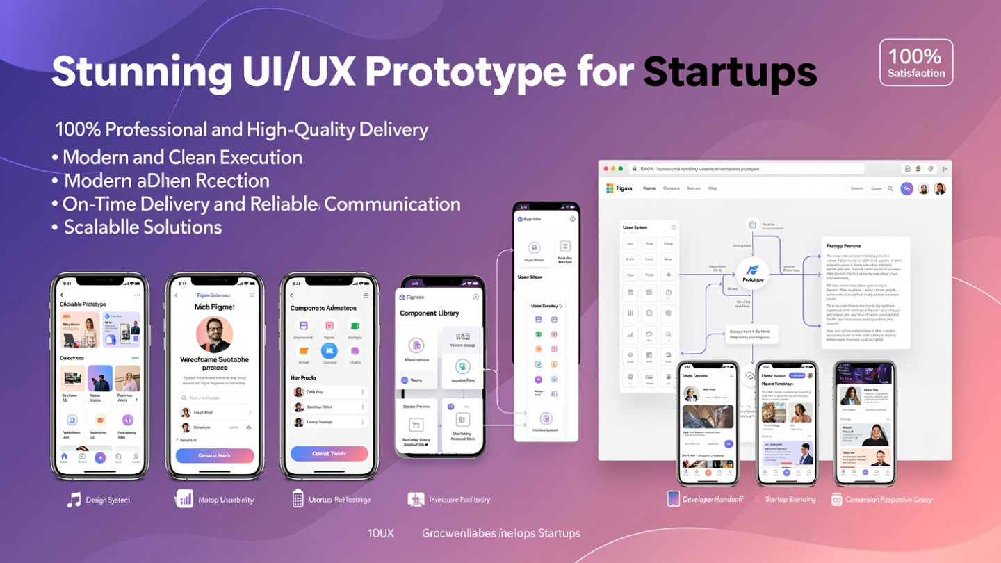 Stunning UI/UX Prototype for startups