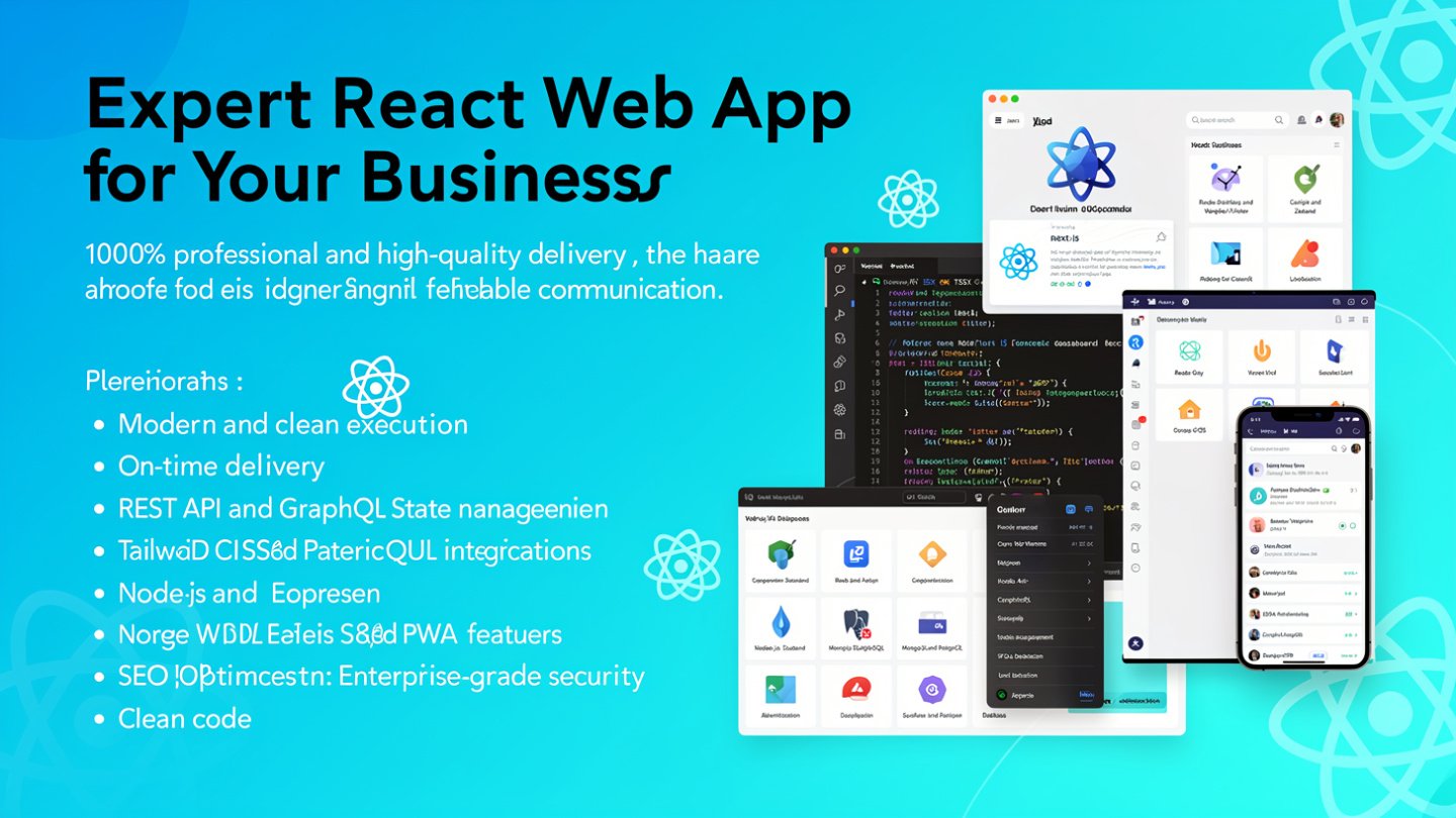 Expert React Web App for your business