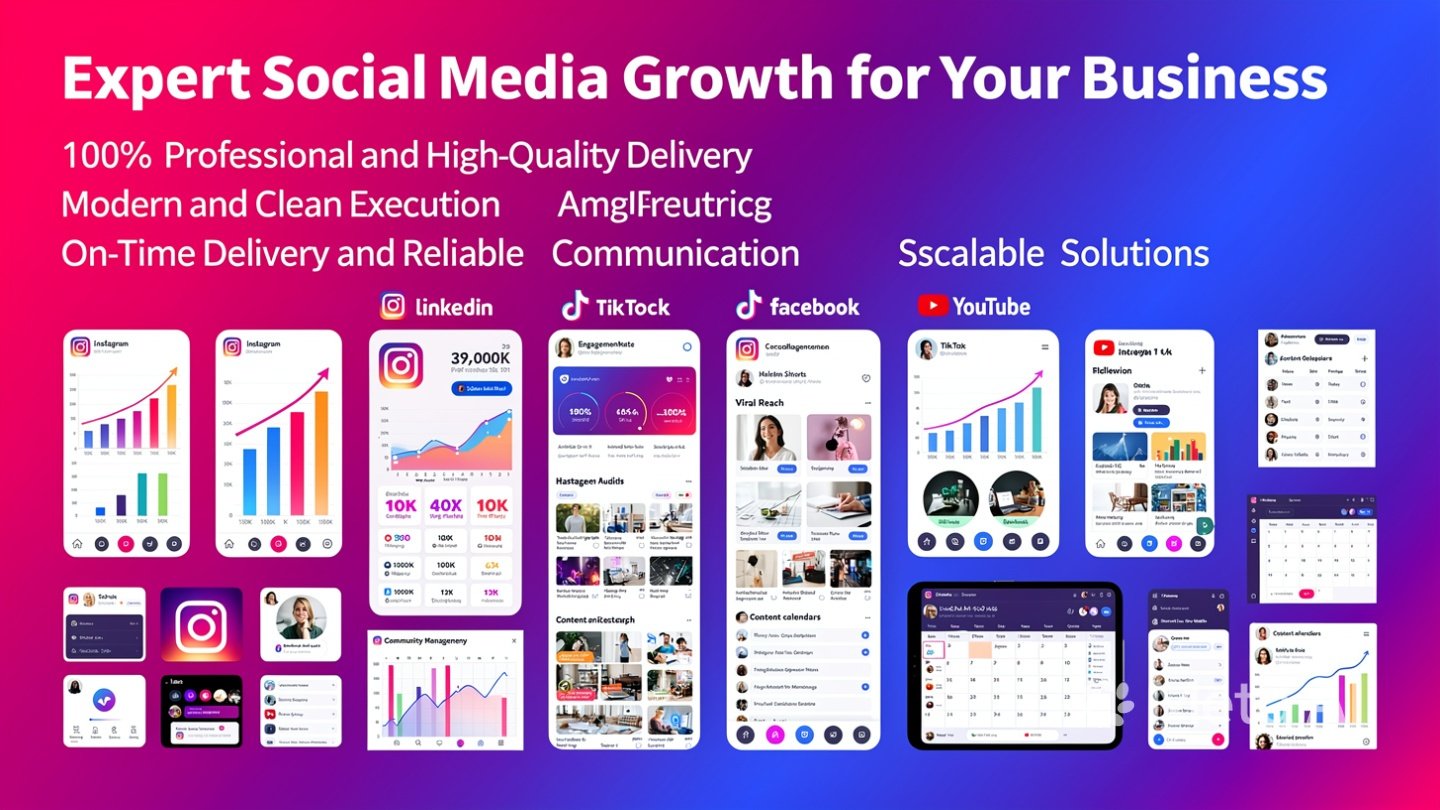 Expert Social Media Growth for your business