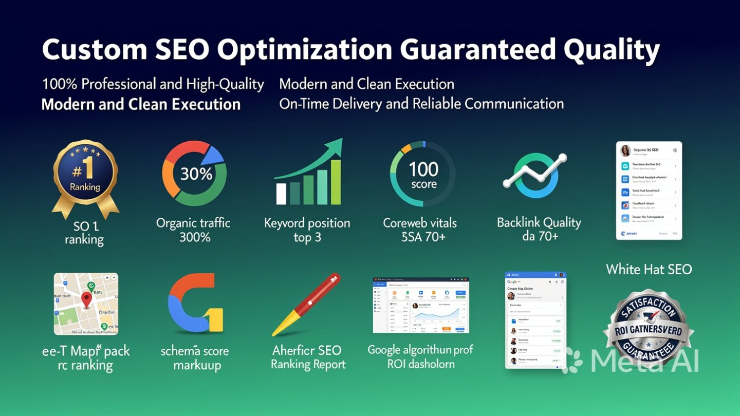 Custom SEO Optimization guaranteed quality