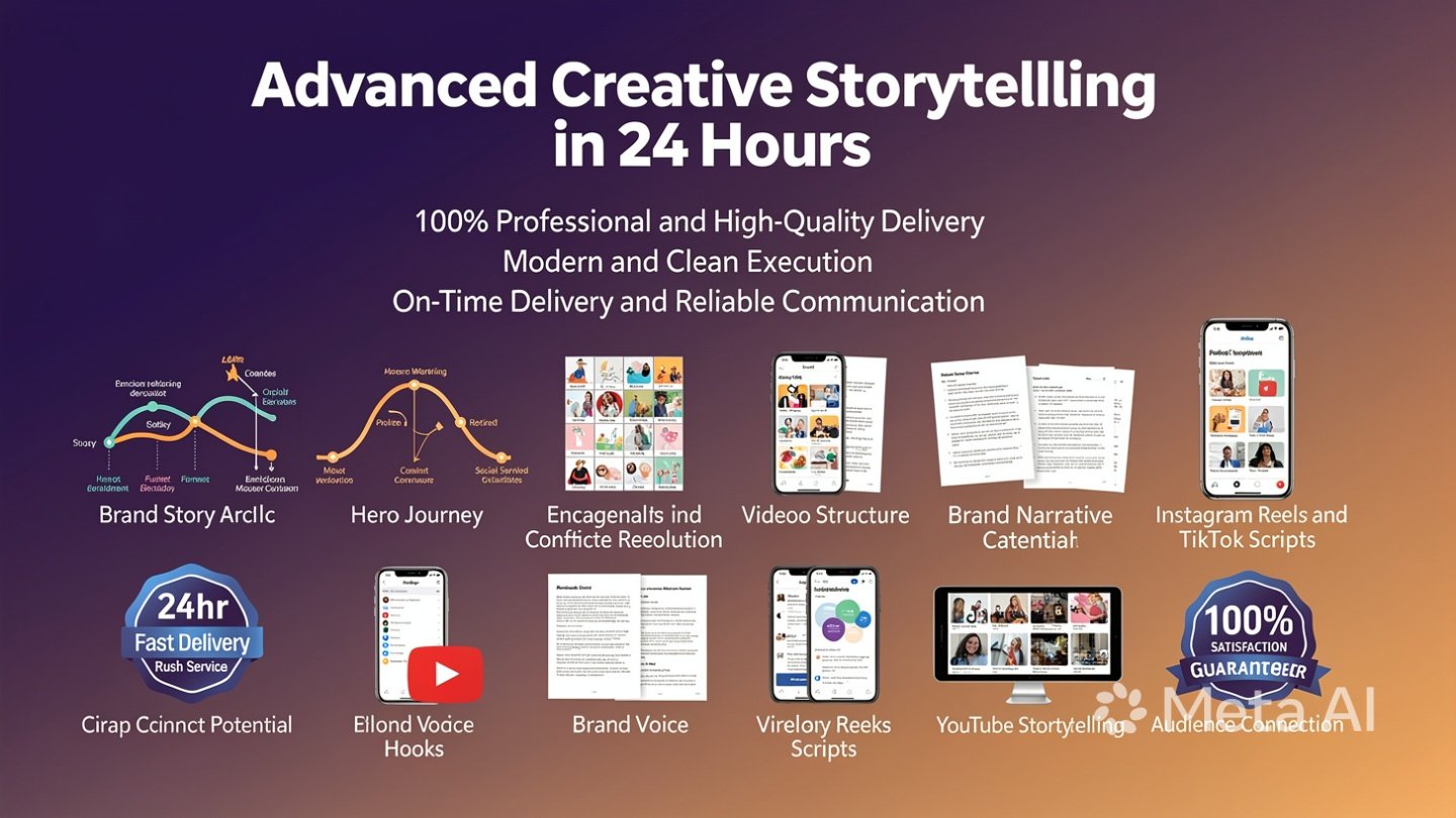 Advanced Creative Storytelling in 24 hours