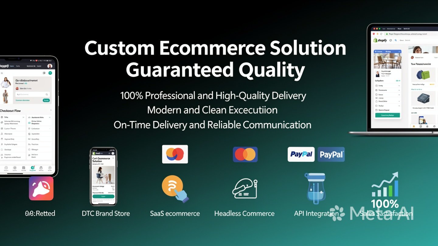 Custom Ecommerce Solution guaranteed quality