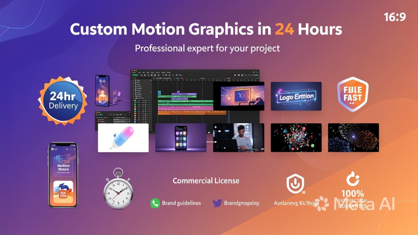 Custom Motion Graphics in 24 hours