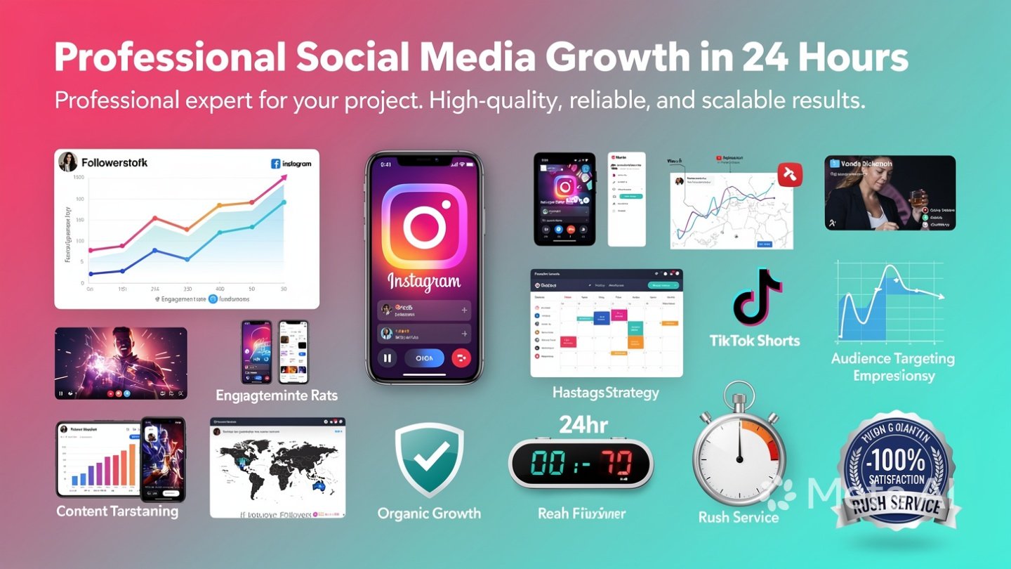 Professional Social Media Growth in 24 hours