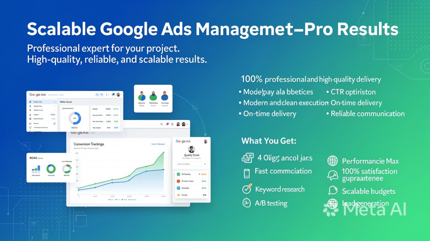 Scalable Google Ads Management guaranteed quality