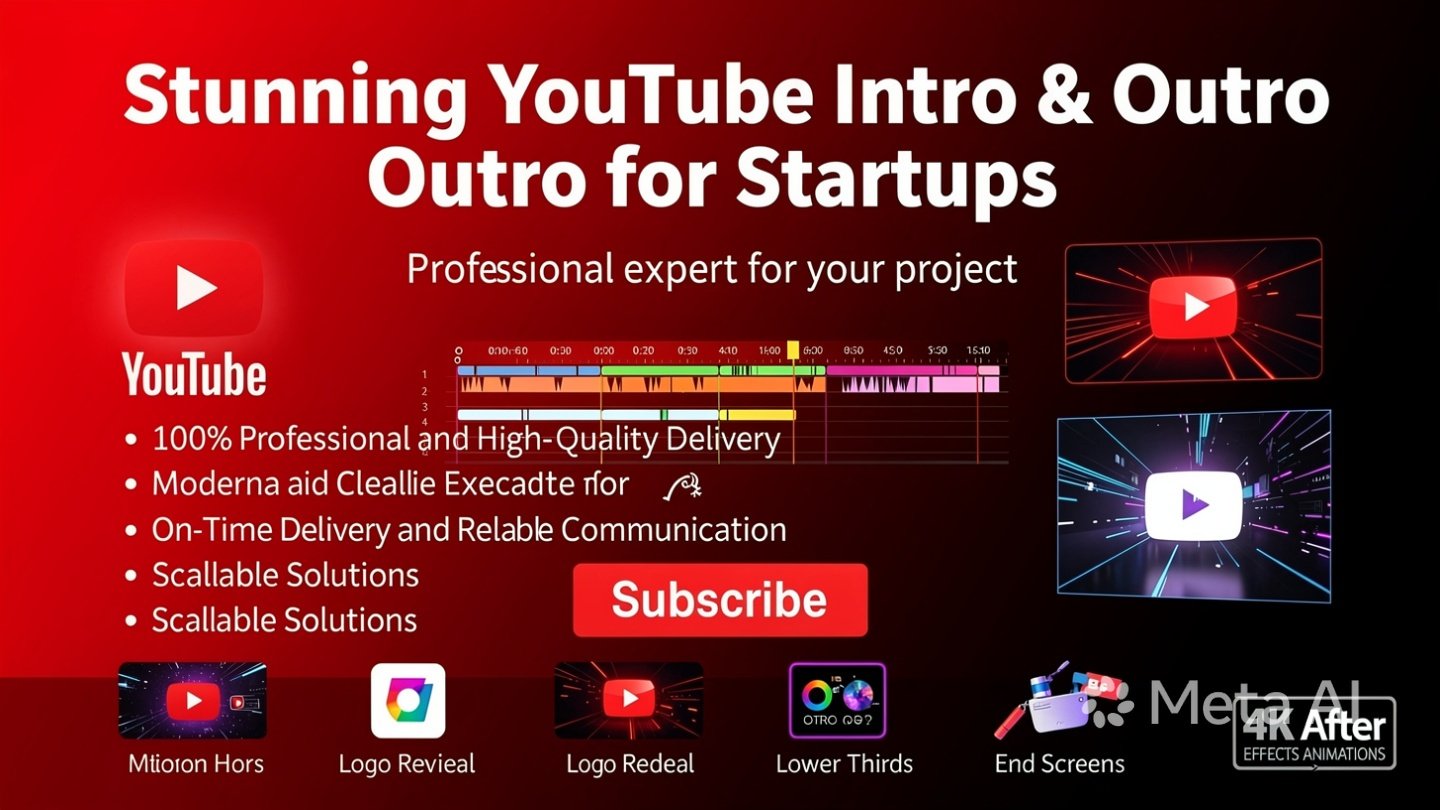 Stunning YouTube Intro & Outro for startups