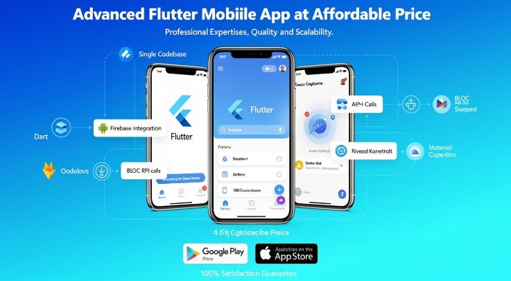 Advanced Flutter Mobile App at affordable price