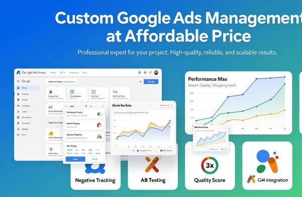 Custom Google Ads Management at affordable price