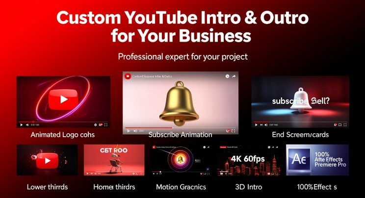 Custom YouTube Intro & Outro for your business