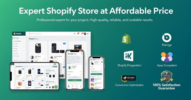 Expert Shopify Store at affordable price