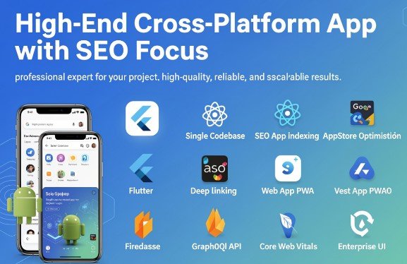 High-End Cross-Platform App with SEO focus