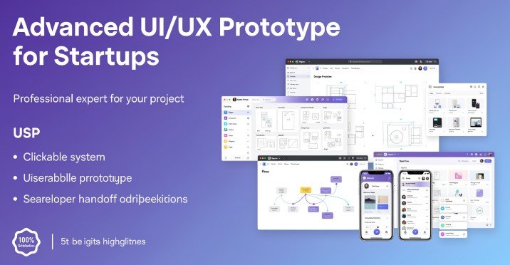 Advanced UI/UX Prototype for startups
