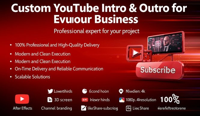 Custom YouTube Intro & Outro for your business