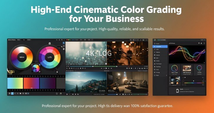 High-End Cinematic Color Grading for your business